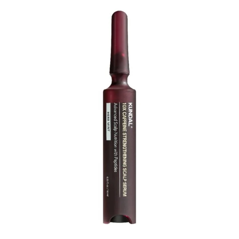 Siero rinforzante per il cuoio capelluto alla caffeina 10X 10 ml - Menta alle erbe