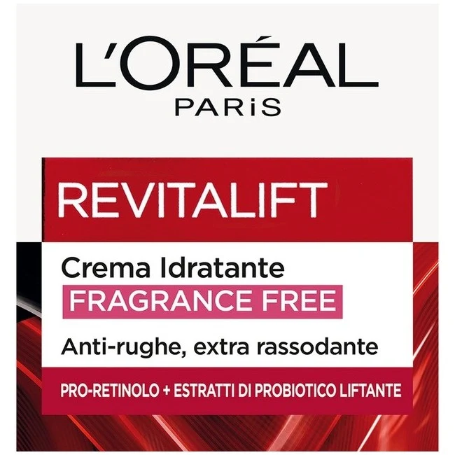 L'Oreal Revitalift Crema Idratante Fragrance Free Anti Rughe Extra Rassodnate 50 Ml