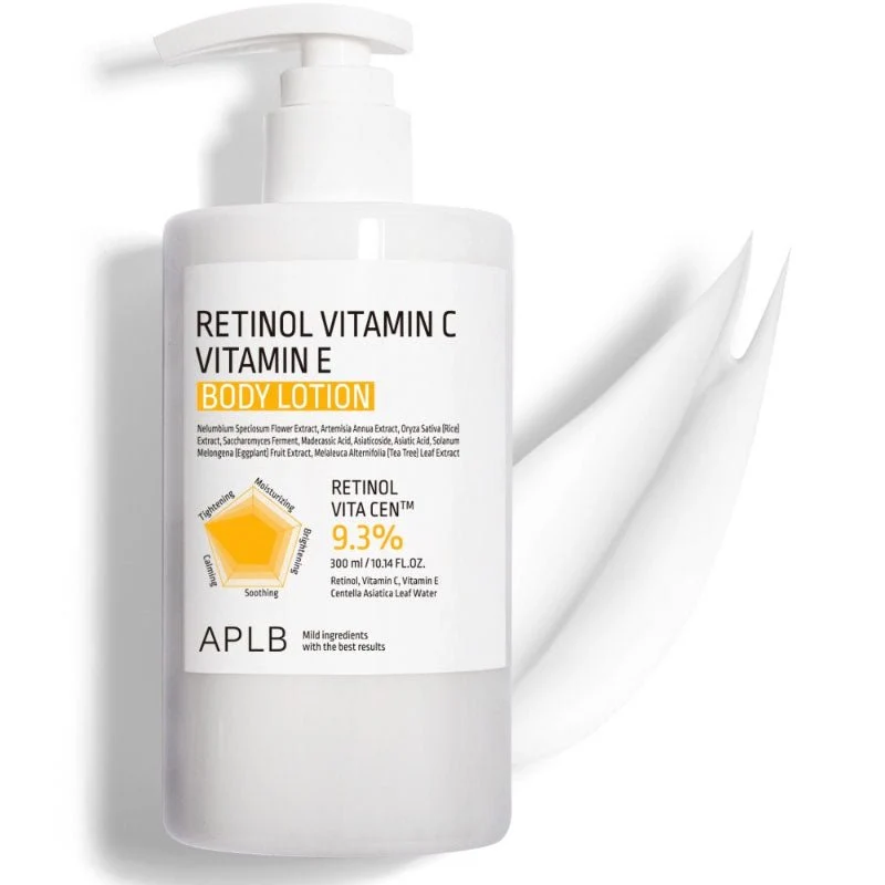 Lozione corpo al retinolo, vitamina C e vitamina E, 300 ml