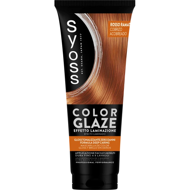 Syoss Color Glaze Tubo 130 Ml Rosso Ramato
