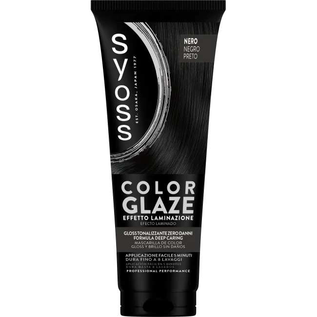 Syoss Color Glaze Tubo 130 Ml Nero