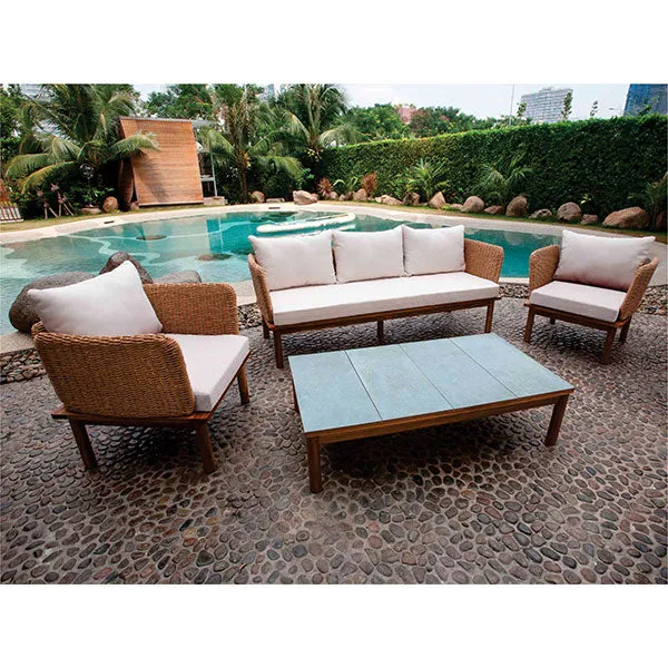 LEVICO - SET MAIORCA 4PZ - POLYRATTAN (ORDINABILE TELEFONICAMENTE)