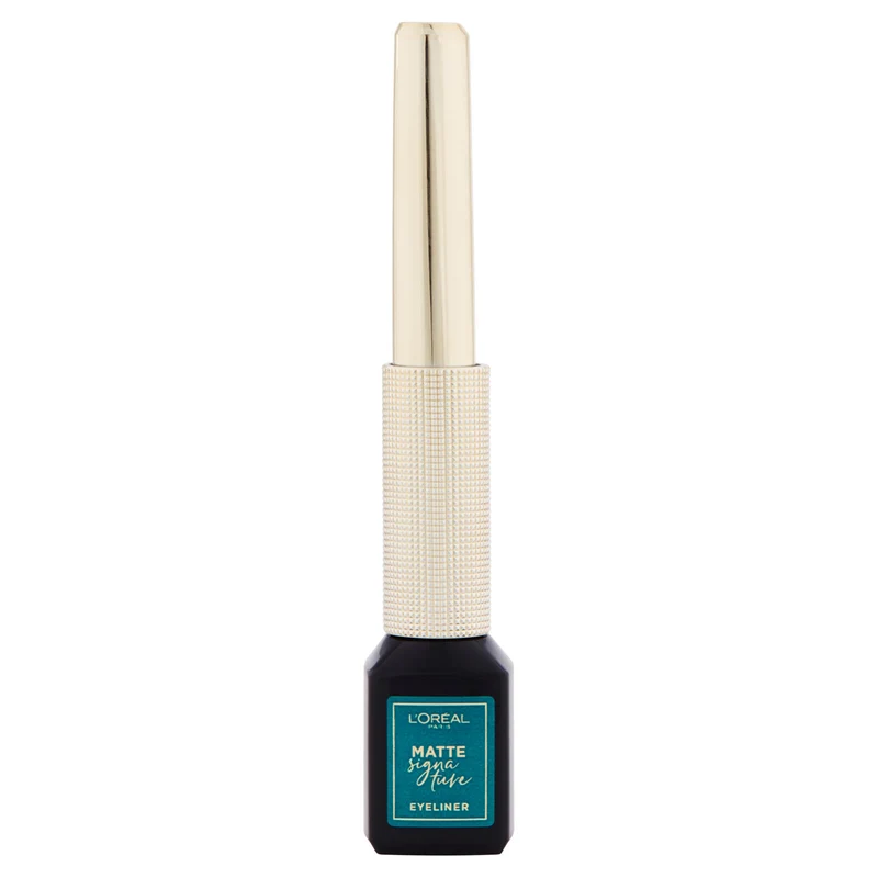 L'Oréal Paris Eyeliner Matte Signature, Pennellino in Feltro, Finish Extra Matte, Verde Smeraldo