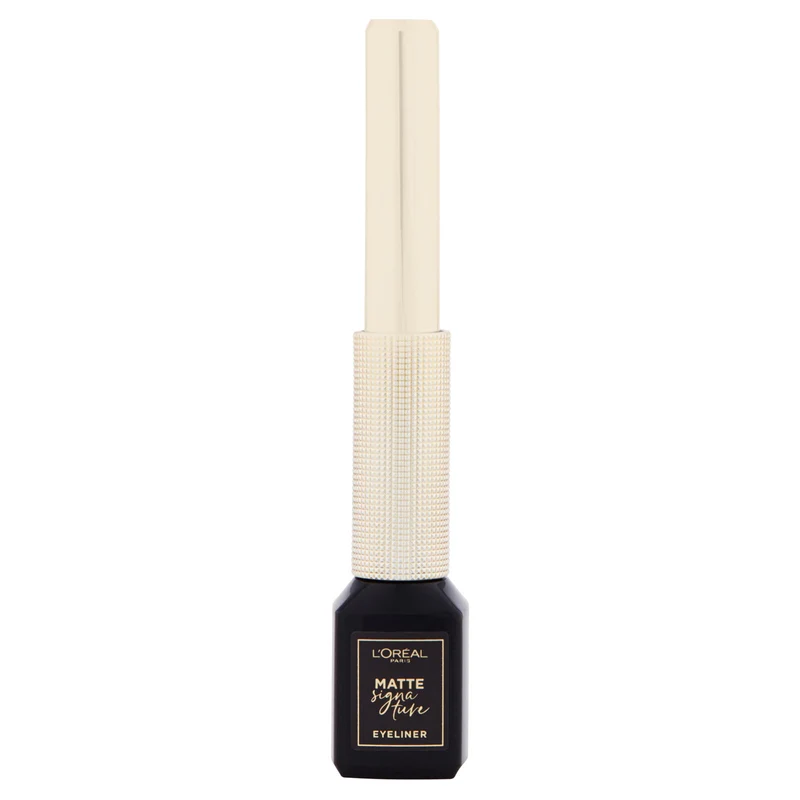 L'Oréal Paris Eyeliner Matte Signature, Pennellino in Feltro, Finish Extra Matte, Nero