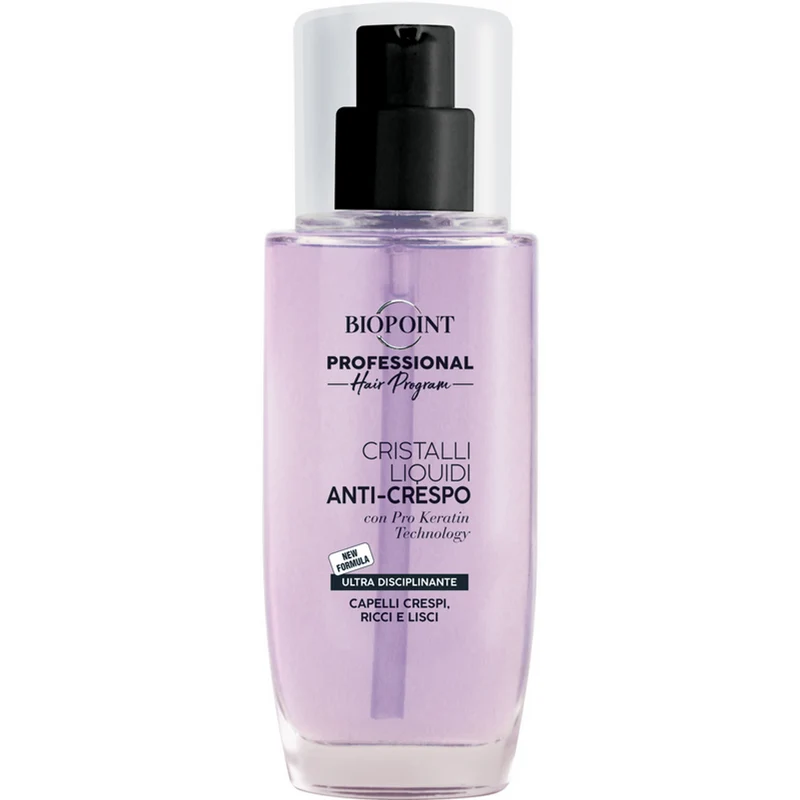 BIOPOINT - Cristalli Liquidi Anti-Crespo Ultra Disciplinanti per Capelli Crespi, Ricci e Lisci - 75 ml