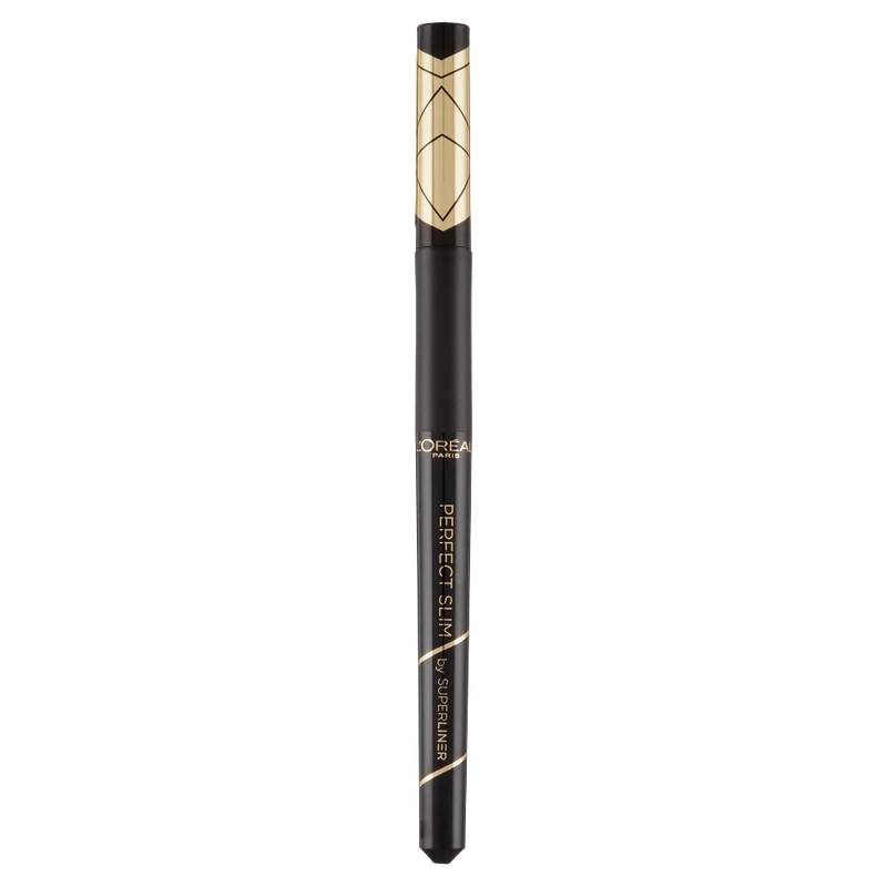 L'Oréal Paris Eyeliner in Penna Superliner Perfect Slim, Tratto Preciso, Tenuta Fino a 24H, Colore: Intense Black (01)