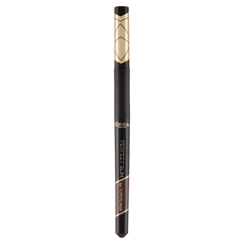 L'Oréal Paris Eyeliner in Penna Superliner Perfect Slim, Tratto Preciso, Tenuta Fino a 24H, Colore: Brown (03)