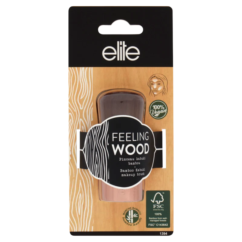 elite Feeling Wood Pinceau kabuki bambou