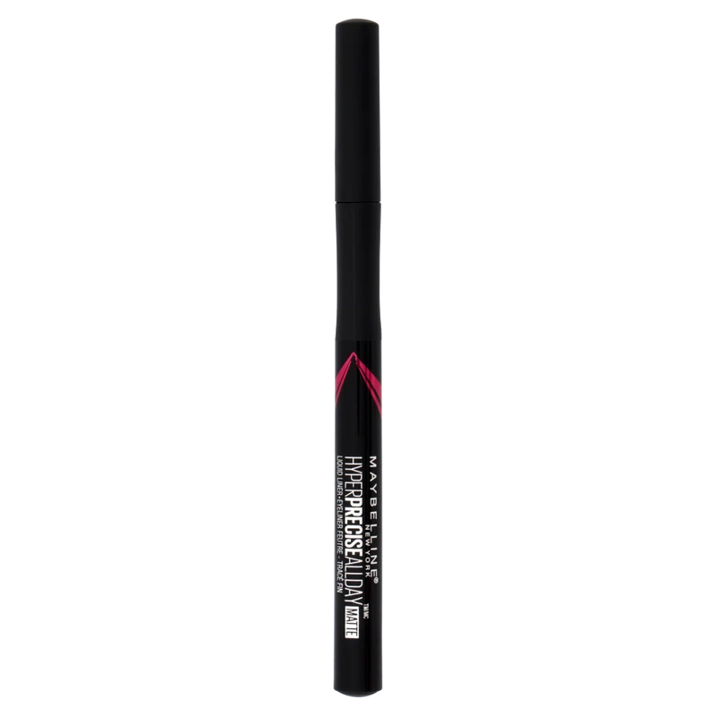 Maybelline New York Eyeliner in Penna Hyper Precise All Day, Tratto Definito, 701 Matte Onyx