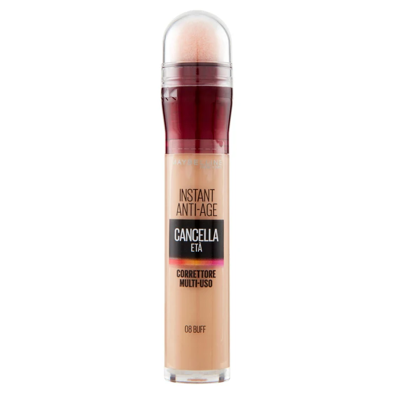Maybelline New York Correttore Liquido Il Cancella Età, Copre Occhiaie e Piccole Rughe, 08 Buff