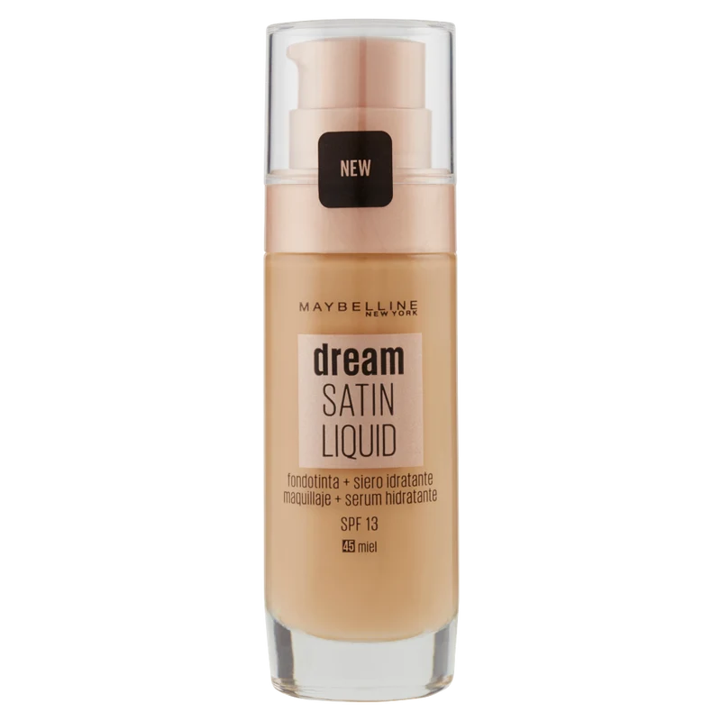 Maybelline New York Fondotinta Dream Satin Liquido 45 Miel