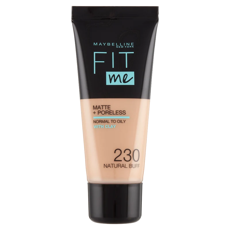 Maybelline New York Fondotinta Fit Me Matte&Poreless, Finish Opacizzante, 230 Natural Buff